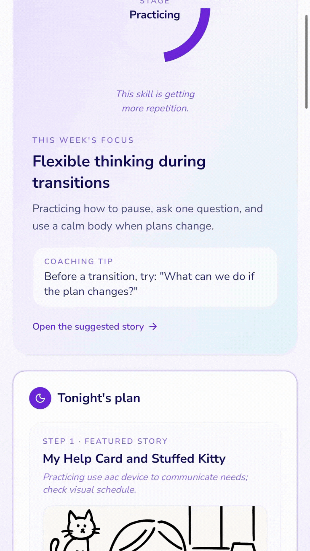 DP4 personalized social story preview